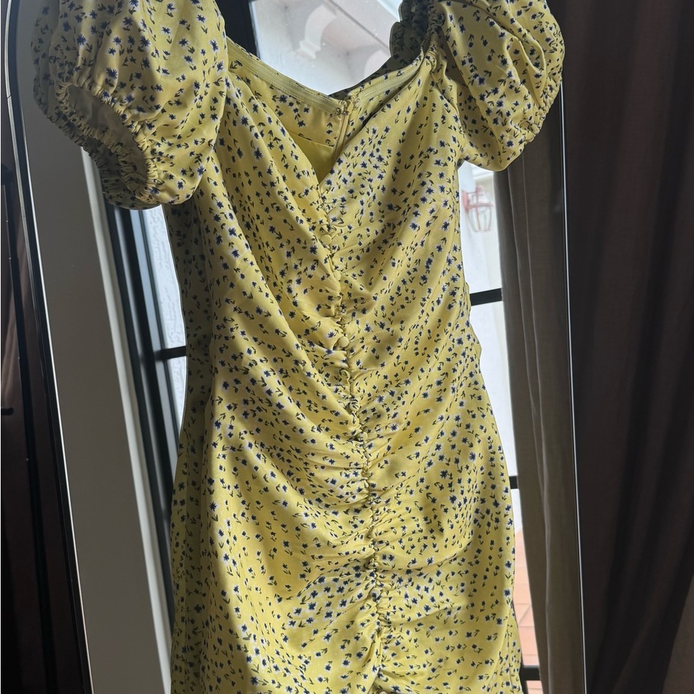 Lavish Alice Gold Sequin Ruched Mini Dress